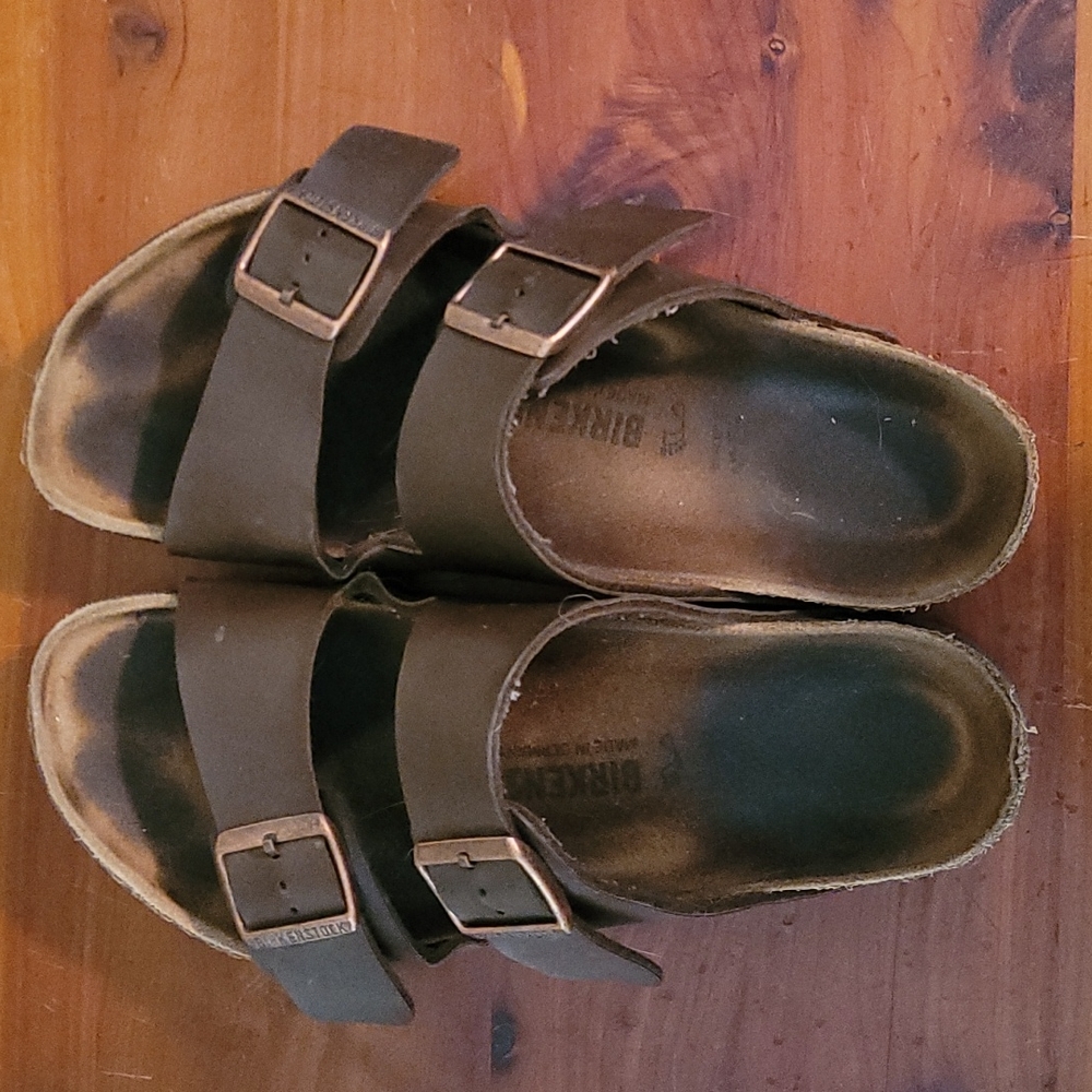 Birkenstock Arizona sandals dark brown leather 41